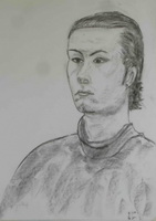 man houtskool 50 cm x 65 cm